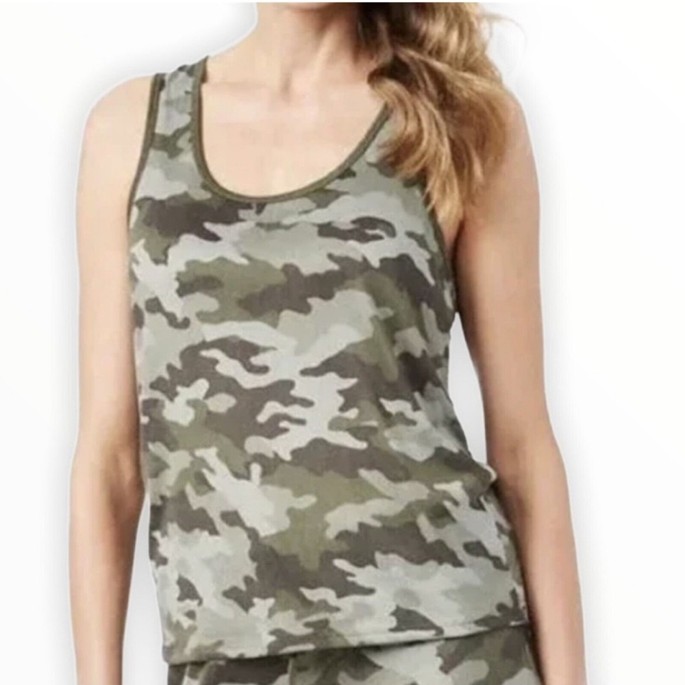 Lucky Brand Womens Green Camo Print Scoop Neck Tank Top
Plus Size Size Small